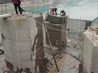 桥梁桥墩切割